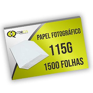 Papel Fotográfico 115g A4, Papel Foto 115g - Kit com 1500 Folhas