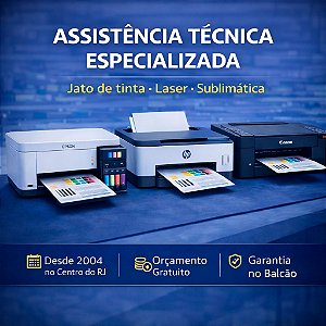 Conserto de Impressora Laser e Jato de Tinta - Centro RJ (Desde 2004)