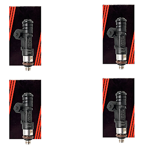 Kit 4x Bico Injetor Ford Fiesta / Focus Bosch - 0280158207