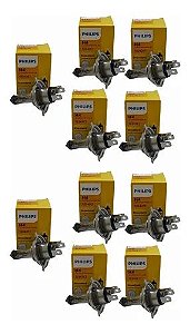 Kit 10x Lâmpadas Farol H4 12v 55/60w Philips 12342c1