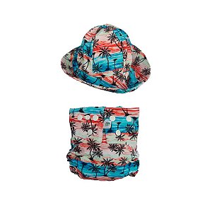 KIT Verão  Nova Era Baby (chapéu + fralda) - Tropical