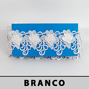 Renda Guipir 3D Branca CH-4403 (7,5cm - 13,70m)