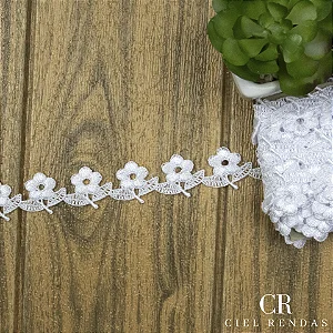 Renda Guipir Branca CH-3322 (2,5cm - 13,70m)