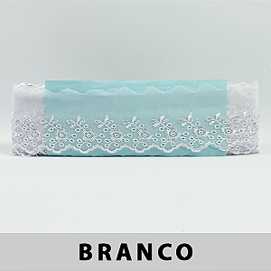 Tule Bordado Branco OR-9530 (6,5cm - 13,70m)