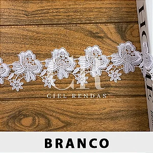 Renda Guipir Branca CH-3586 (6,5cm - 13,70m)