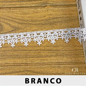Renda Guipir Branca LA-128245 (3,0cm - 13,7m)
