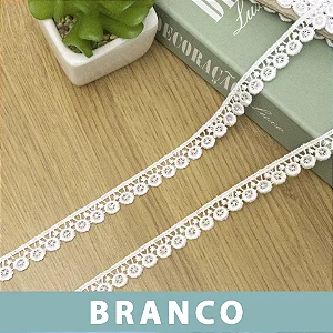 Renda Guipir Branca LA-121557 (1,0cm - 13,70m)