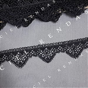 Renda Guipir Preto CH-2045/C (4,0cm - 8,50m)