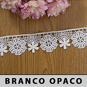 Renda Guipir Soft Branco Opaco CH-2059 (3,5cm - 14,10m)