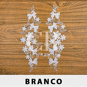 Aplicação Guipir CH-3791 (11,5cm - 35,0cm)(6 pares)