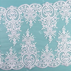 Tule Bordado CH-1566 (41,0cm)(VENDA POR METRO)