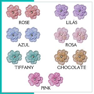 12 Peças da Aplicação Guipir CH-2158/C (3,5cm - 3,5cm)