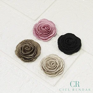 6 Peças da Aplicação Guipir 3D Colorida CH-1005/C