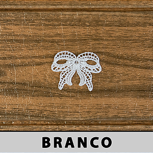 12 Peças da Aplicação Guipir Branca CH-4280 (5,0cm - 4,0cm)
