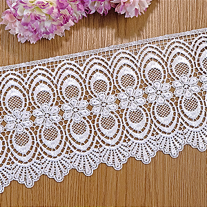 Renda Guipir Branca LA-801329 (12,0cm - 13,70m)