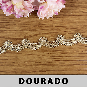Renda Guipir Dourado Lurex CH-3502MT (1,5cm - 13,70m)