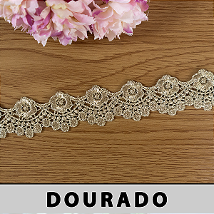 Renda Guipir com Lurex CH-3993MT (2,5cm - 13,70m)