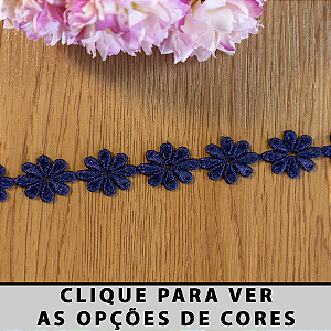 Renda Guipir Colorido LA-125640/C (2,0cm – 13,70m) - Modelos cores escuras