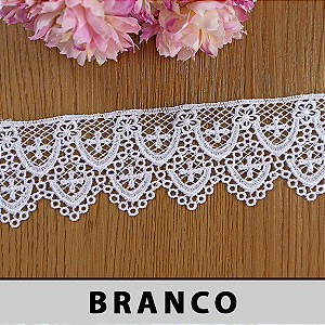 Renda Guipir Branca LA-801328 (5,0cm - 13,70m)