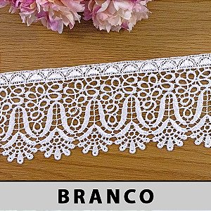 Renda Guipir Branca LA-801321 (7,0cm - 13,70m)