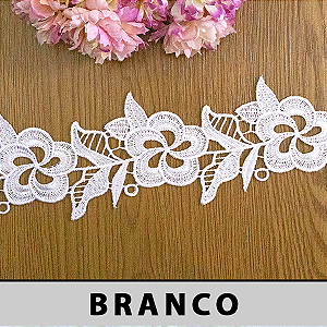 Renda Guipir Branca CH-4707 (7,5cm - 13,70m)