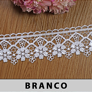 Renda Guipir Branca LA-132252 (5,0cm - 13,70m)