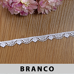 Renda Guipir Branca LA-110529 (1,0cm - 13,70m)