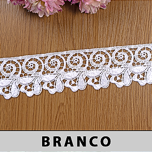 Renda Guipir Branca LA-101842 (5,0cm - 13,70m)