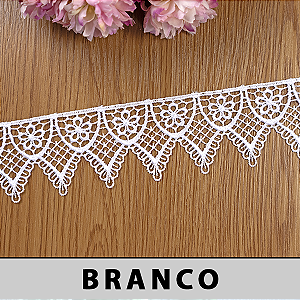 Renda Guipir Branca LA-801323 (5,0cm - 13,70m)
