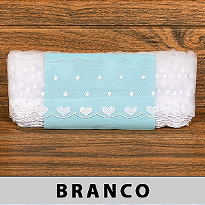 Tule Bordado Branco CH-4755 (8,0cm - 13,70m)