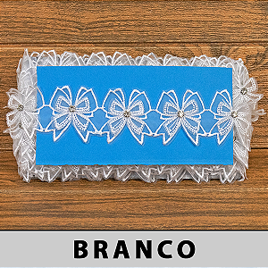 Tule Bordado 3D Branca CH-4795 (5,0cm - 12,80m)