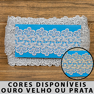 Renda Guipir com Lurex CH-4737M (8,5cm - 13,70m)