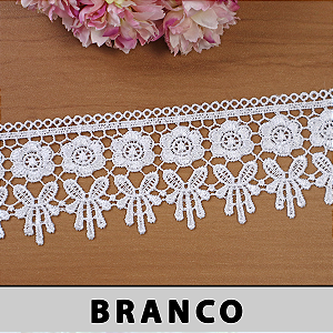 Renda Guipir Branca CH-4826 (6,5cm - 13,70m)