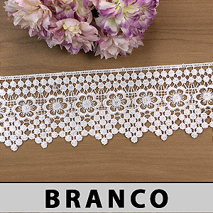 Renda Guipir Branca MH-2350 (6,5cm - 13,70m)
