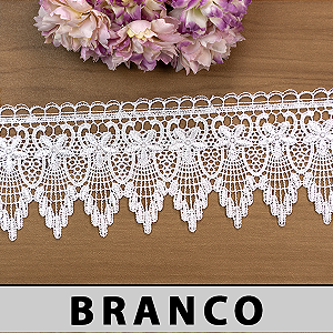 Renda Guipir Branca MH-6898/A (8,0cm - 13,70m)