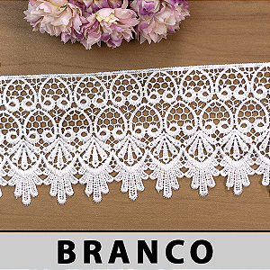 Renda Guipir Branca MH-2456/A (10,0cm - 13,70m)