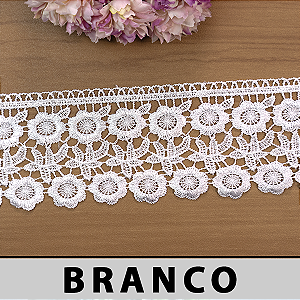 Renda Guipir Branca MH-3082 (8,0cm - 13,70m)