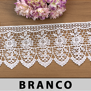 Renda Guipir Branca MH-1689 (10,0cm - 13,70m)