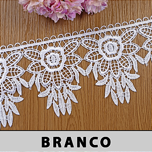 Renda Guipir Branca CH-4808 (10,0cm - 13,70m)
