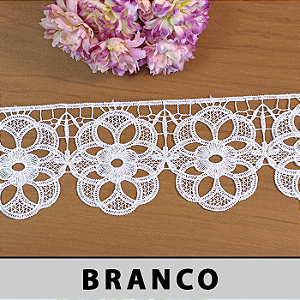 Renda Guipir Branca CH-4866 (9,0cm - 13,70m)