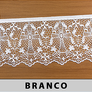 Renda Guipir Litúrgica Branca CH-2954 (16,5cm - 13,25m)