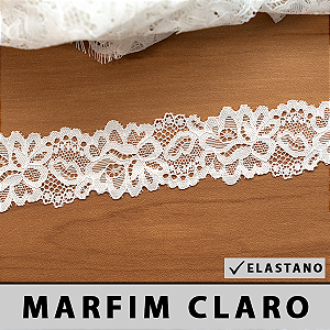 Renda Elastano Marfim Claro CH-1096 (4,0cm - 10,0m)