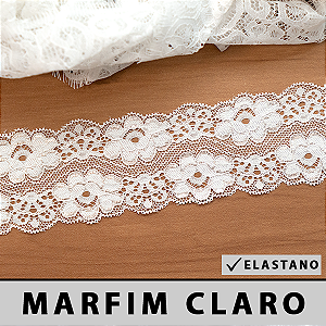 Renda Elastano Marfim Claro CH-2115 (6,0cm - 10,0m)