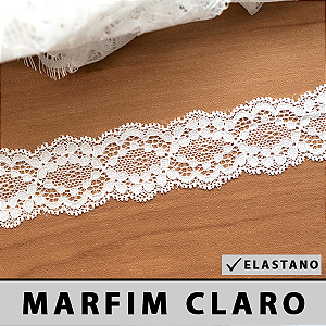 Renda Elastano Marfim Claro CH-8646 (3,5cm - 10,0m)