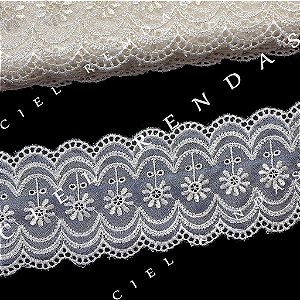 Organza OR-9600 Marfim (8,5cm - 13,70m)