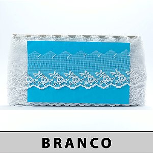 Tule Bordado Branco LA-904250 (8,0cm - 13,7m)