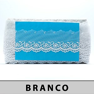 Tule Bordado Branco LA-904247 (7,0cm - 13,70m)