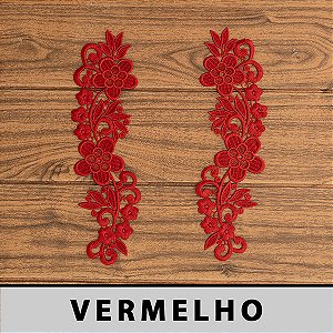 3 Pares Aplicação Guipir Colorida MH-1222/C (8,5cm - 28,0cm)
