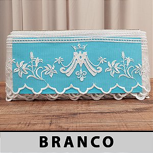 Tule Bordado Litúrgico Branco CH-4858 (10,0cm - 13,70m)