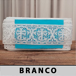 Renda Guipir Litúrgica Branca CH-4910 (8,0cm - 13,70m)